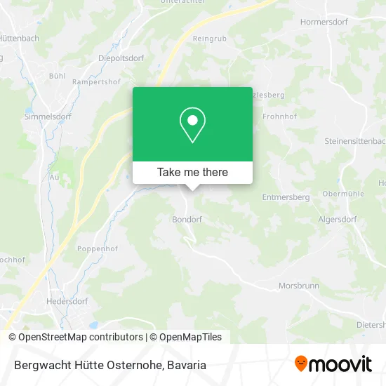 Карта Bergwacht Hütte Osternohe