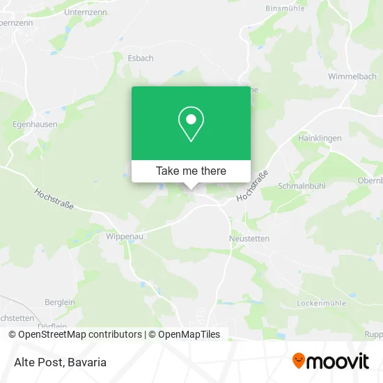 Карта Alte Post