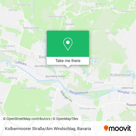 Карта Kolbermoorer Straße / Am Windschlag
