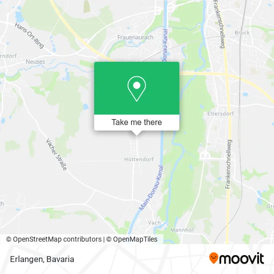 Карта Erlangen