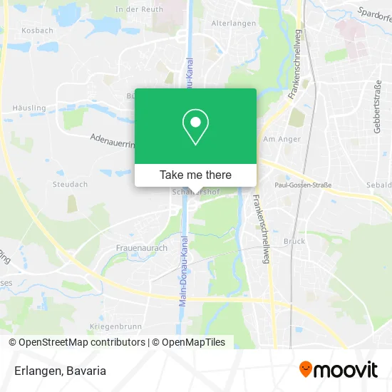 Карта Erlangen