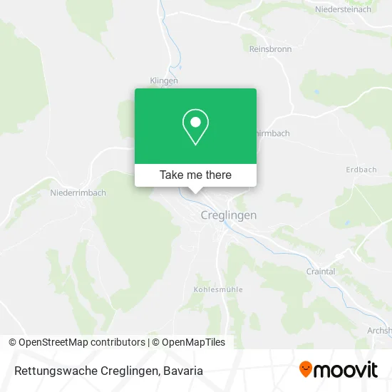 Карта Rettungswache Creglingen