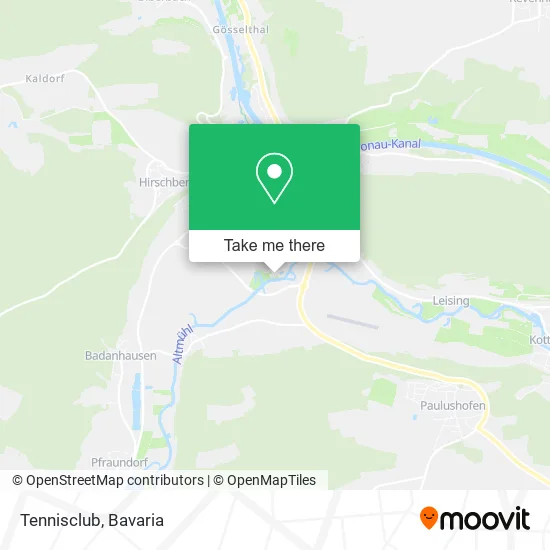 Tennisclub map