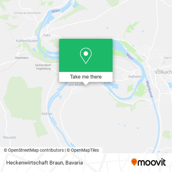 Heckenwirtschaft Braun map