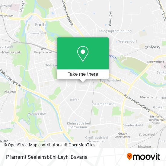 Карта Pfarramt Seeleinsbühl-Leyh