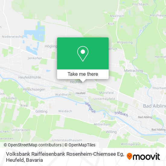 Volksbank Raiffeisenbank Rosenheim-Chiemsee Eg, Heufeld map