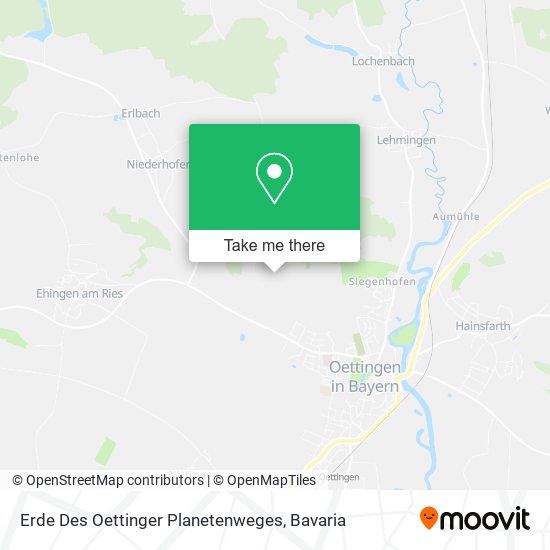 Erde Des Oettinger Planetenweges map