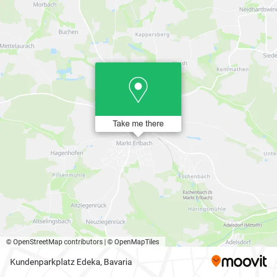 Карта Kundenparkplatz Edeka