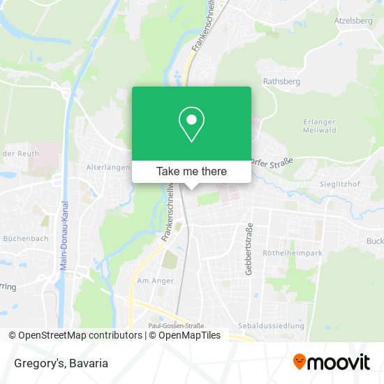 Карта Gregory's