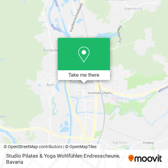 Карта Studio Pilates & Yoga Wohlfühlen Endresscheune