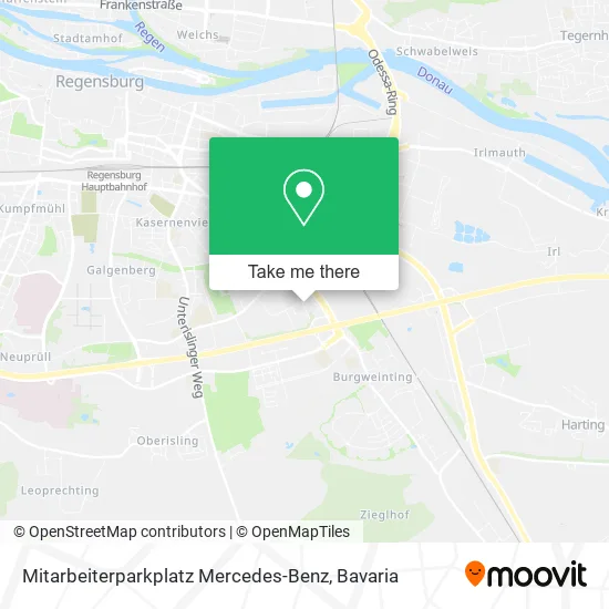 Карта Mitarbeiterparkplatz Mercedes-Benz