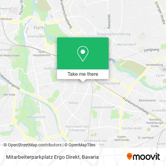 Карта Mitarbeiterparkplatz Ergo Direkt