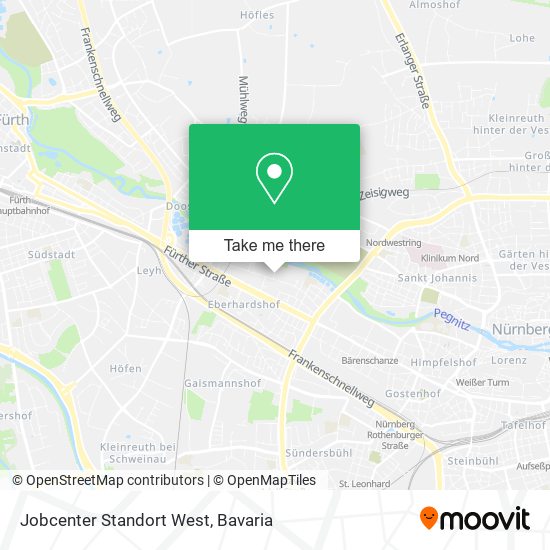 Jobcenter Standort West map