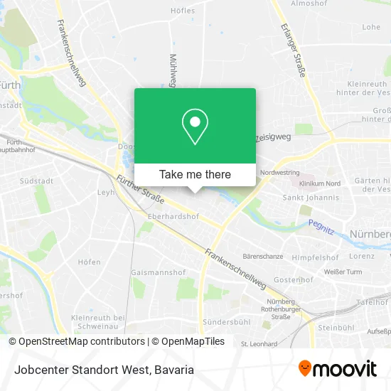 Карта Jobcenter Standort West