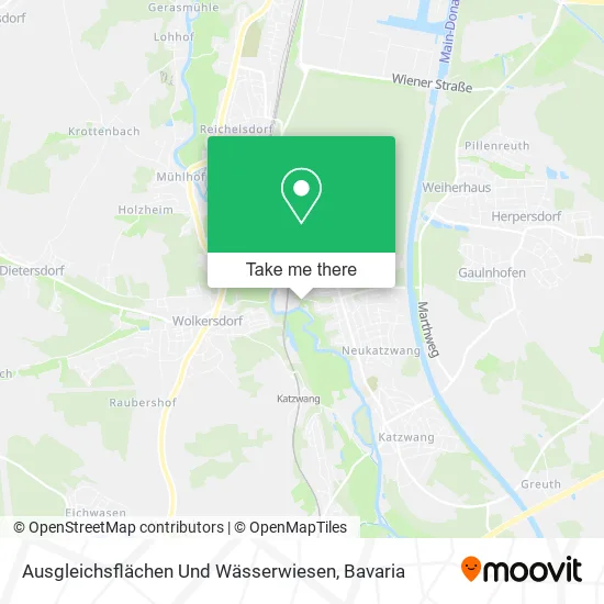 Карта Ausgleichsflächen Und Wässerwiesen