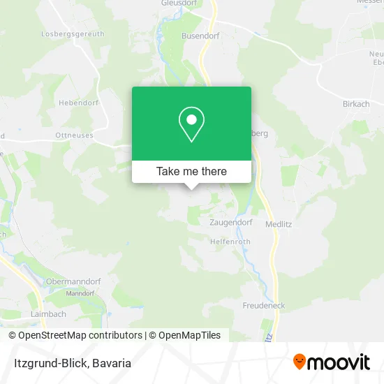 Карта Itzgrund-Blick