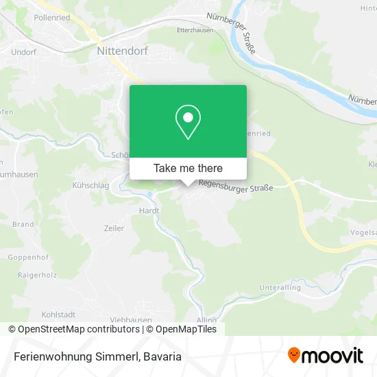 Карта Ferienwohnung Simmerl