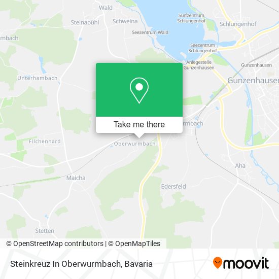 Steinkreuz In Oberwurmbach map