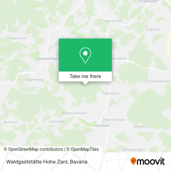 Карта Waldgaststätte Hohe Zant