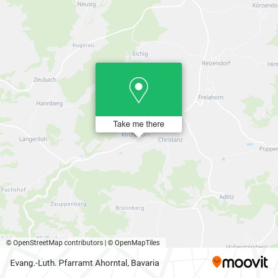 Evang.-Luth. Pfarramt Ahorntal map