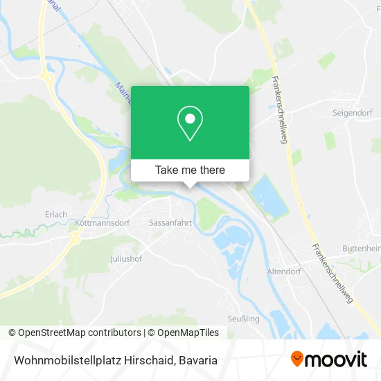Карта Wohnmobilstellplatz Hirschaid