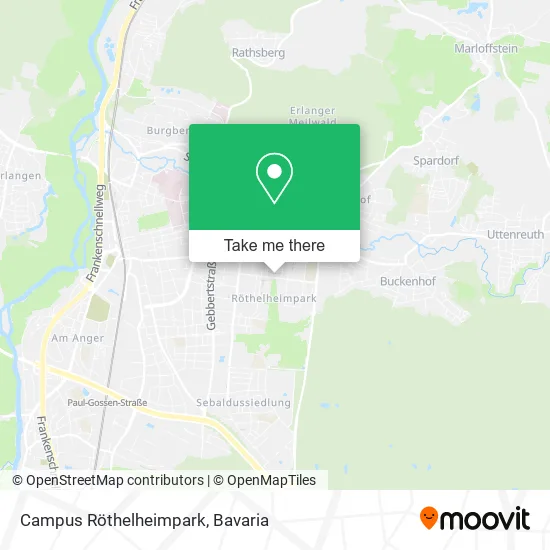 Карта Campus Röthelheimpark