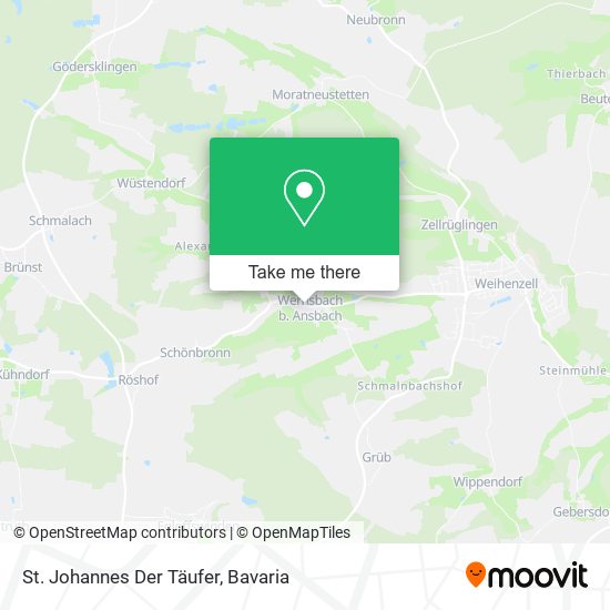 St. Johannes Der Täufer map