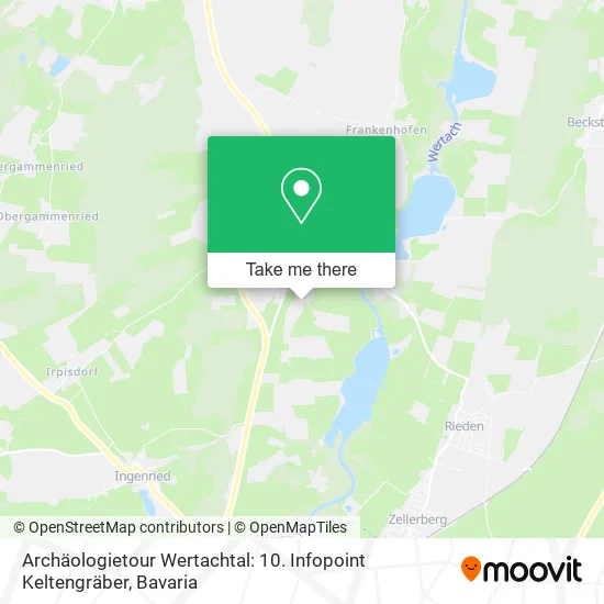 Archäologietour Wertachtal: 10. Infopoint Keltengräber map