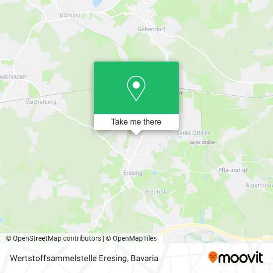 Карта Wertstoffsammelstelle Eresing