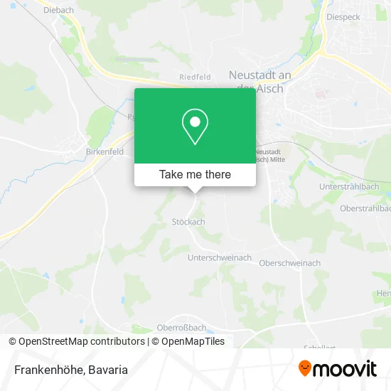 Карта Frankenhöhe