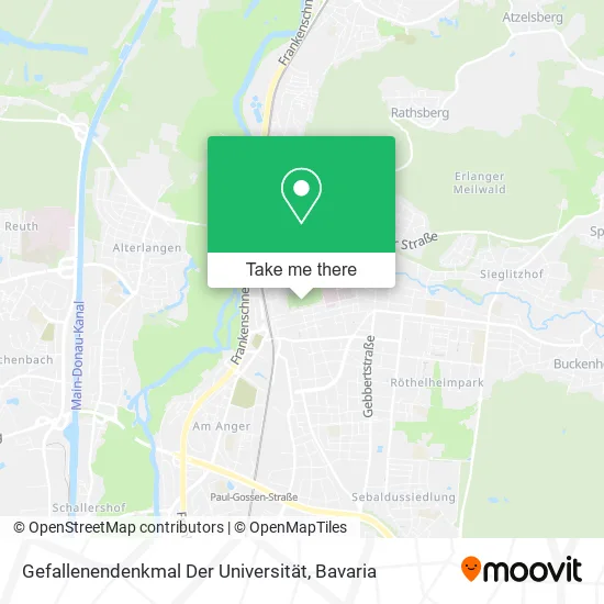 Карта Gefallenendenkmal Der Universität