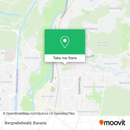 Карта Bergnebelwald