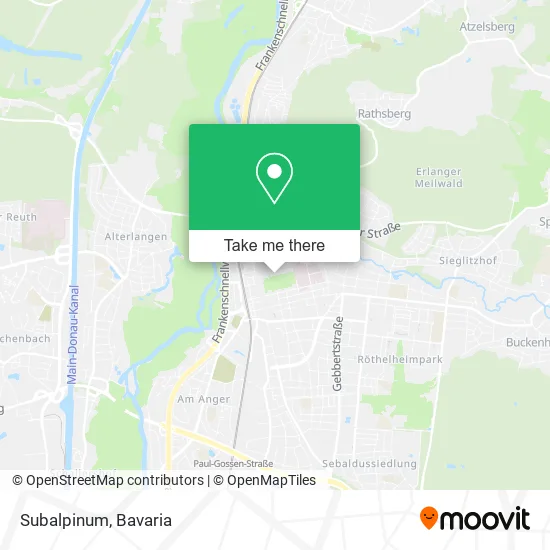 Карта Subalpinum