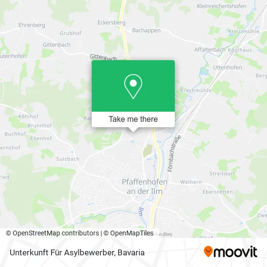 Карта Unterkunft Für Asylbewerber