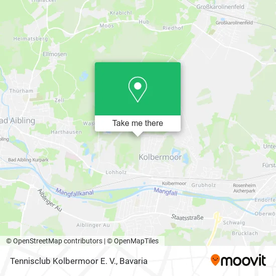 Карта Tennisclub Kolbermoor E. V.