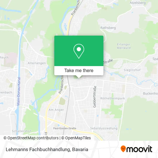 Карта Lehmanns Fachbuchhandlung