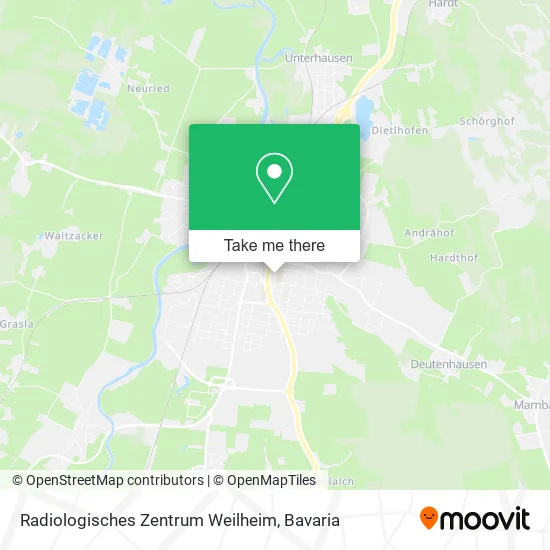 Карта Radiologisches Zentrum Weilheim