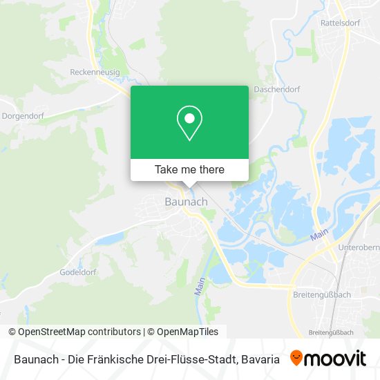 Baunach - Die Fränkische Drei-Flüsse-Stadt map