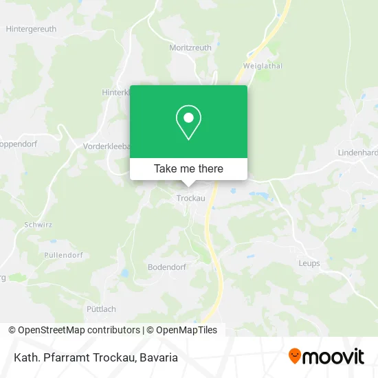 Карта Kath. Pfarramt Trockau