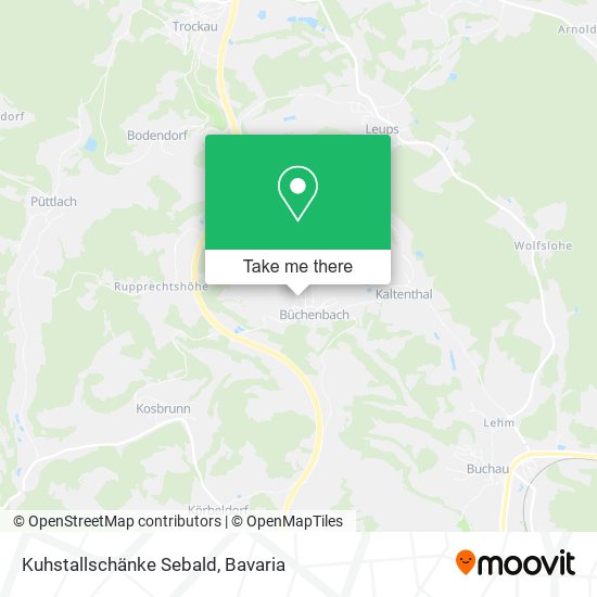 Kuhstallschänke Sebald map