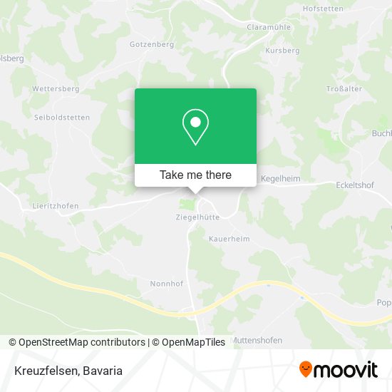 Kreuzfelsen map