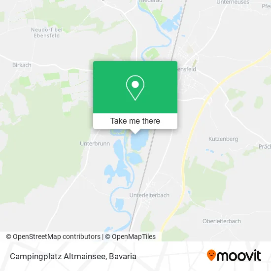 Карта Campingplatz Altmainsee