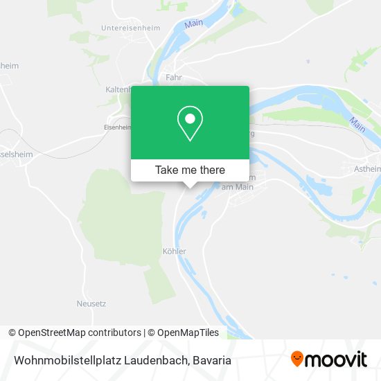 Wohnmobilstellplatz Laudenbach map