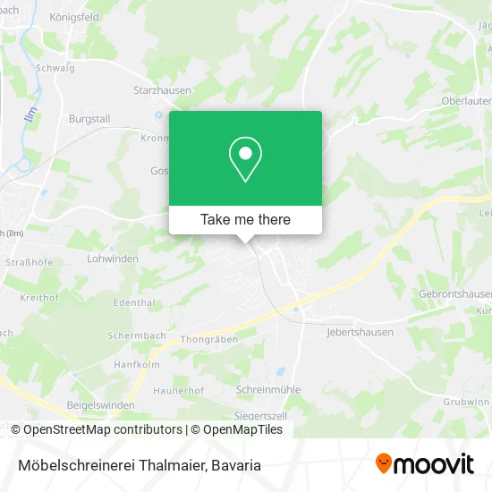 Карта Möbelschreinerei Thalmaier