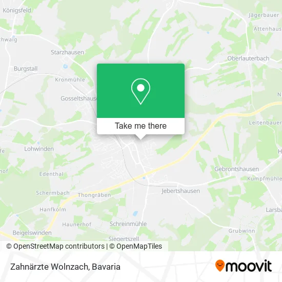 Карта Zahnärzte Wolnzach