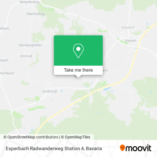 Карта Esperbach Radwanderweg Station 4