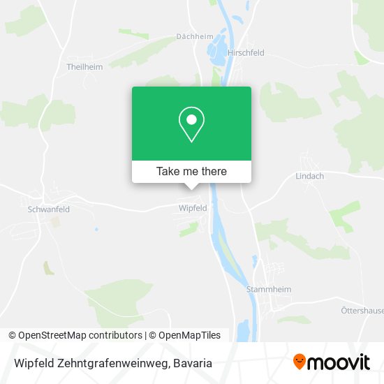 Wipfeld Zehntgrafenweinweg map