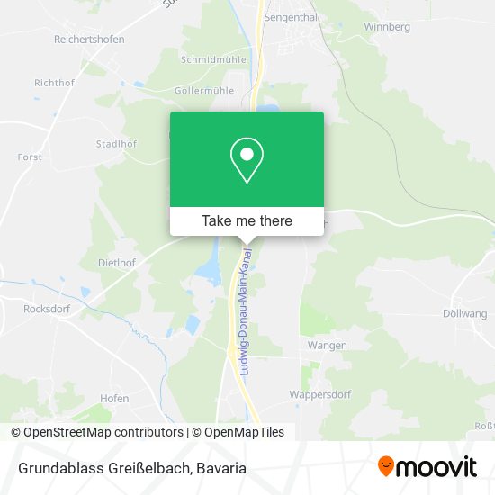 Grundablass Greißelbach map