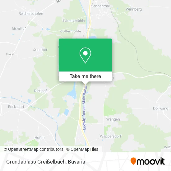 Карта Grundablass Greißelbach