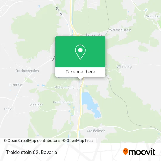 Карта Treidelstein 62